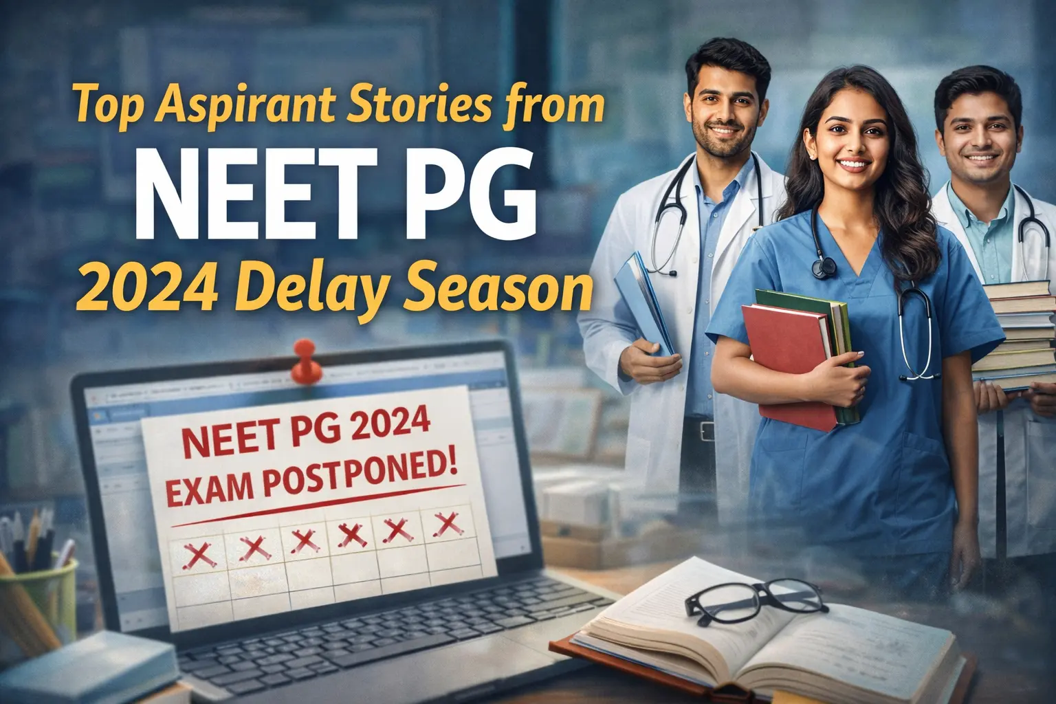 Top Aspirant Stories from NEET PG 2024 Delay Season